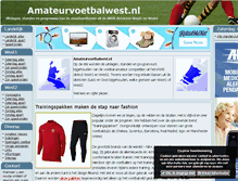 Tablet Screenshot of amateurvoetbalwest2.nl